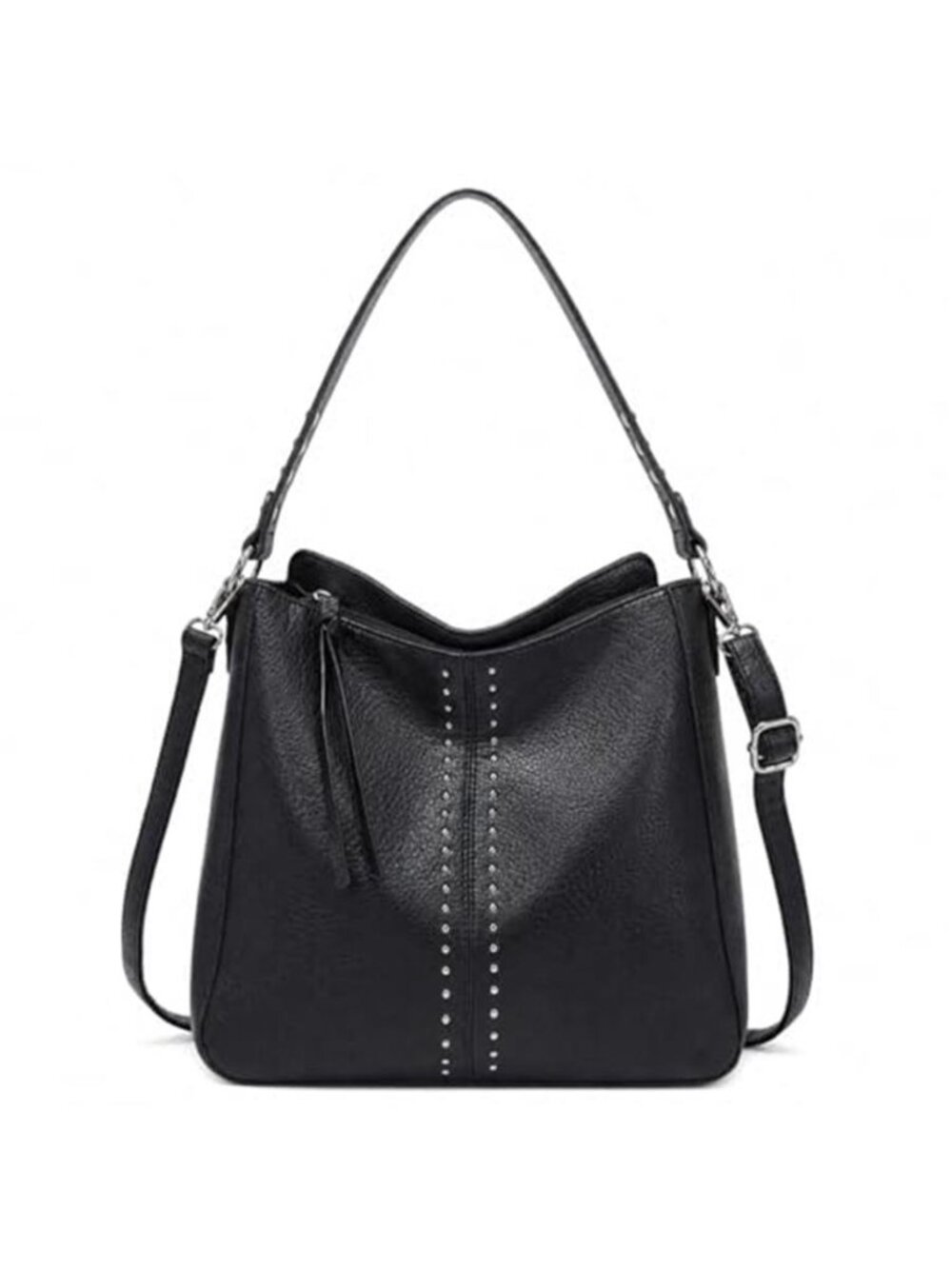 Black Hobo Bag for Women Crossbody Purse and Handbags Ladies Chic